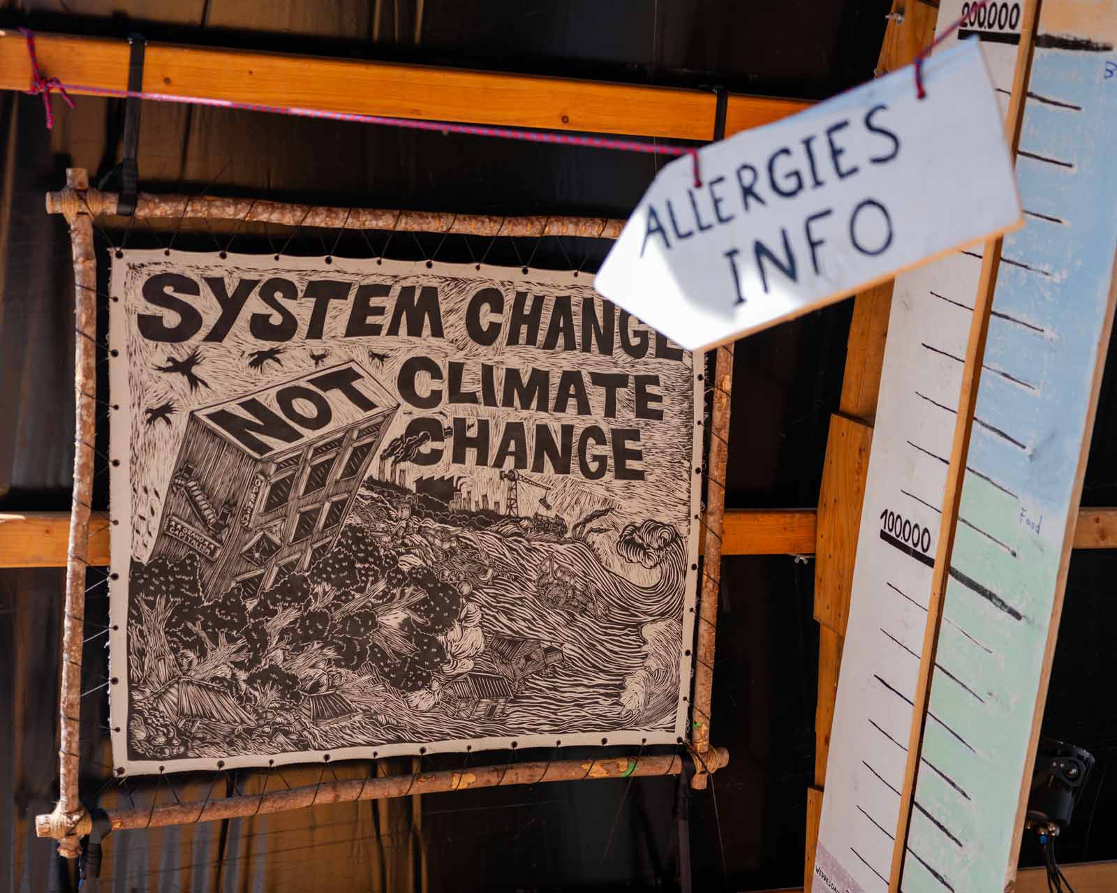 Affiche "System change, not climate change".