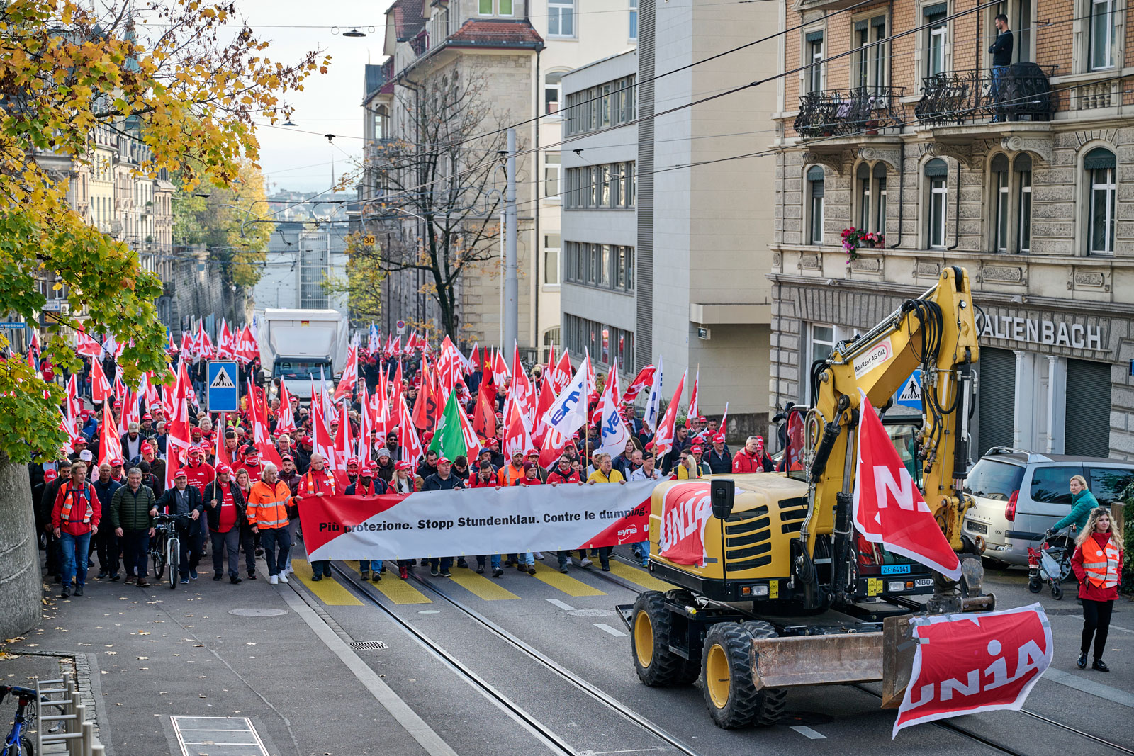 Manifestation à Zurich.