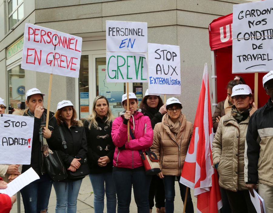 Mobilisation en automne 2017 à Genève.
