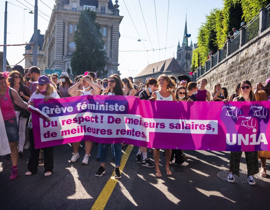 Manifestation du 14 juin 2021 à Lausanne.