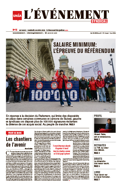 couverture du journal