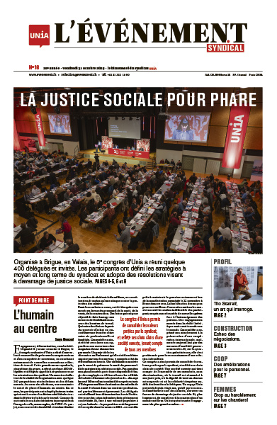 Une du journal