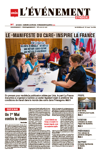 une du journal