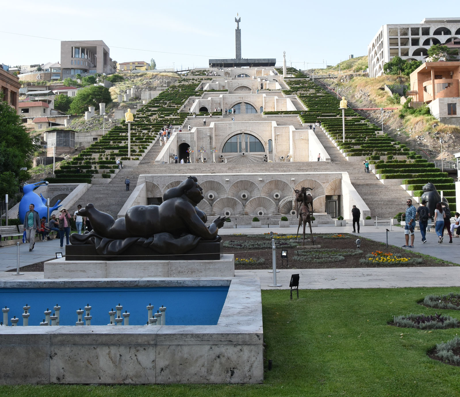 Le monument de la Cascade, emblématique de la capitale arménienne.