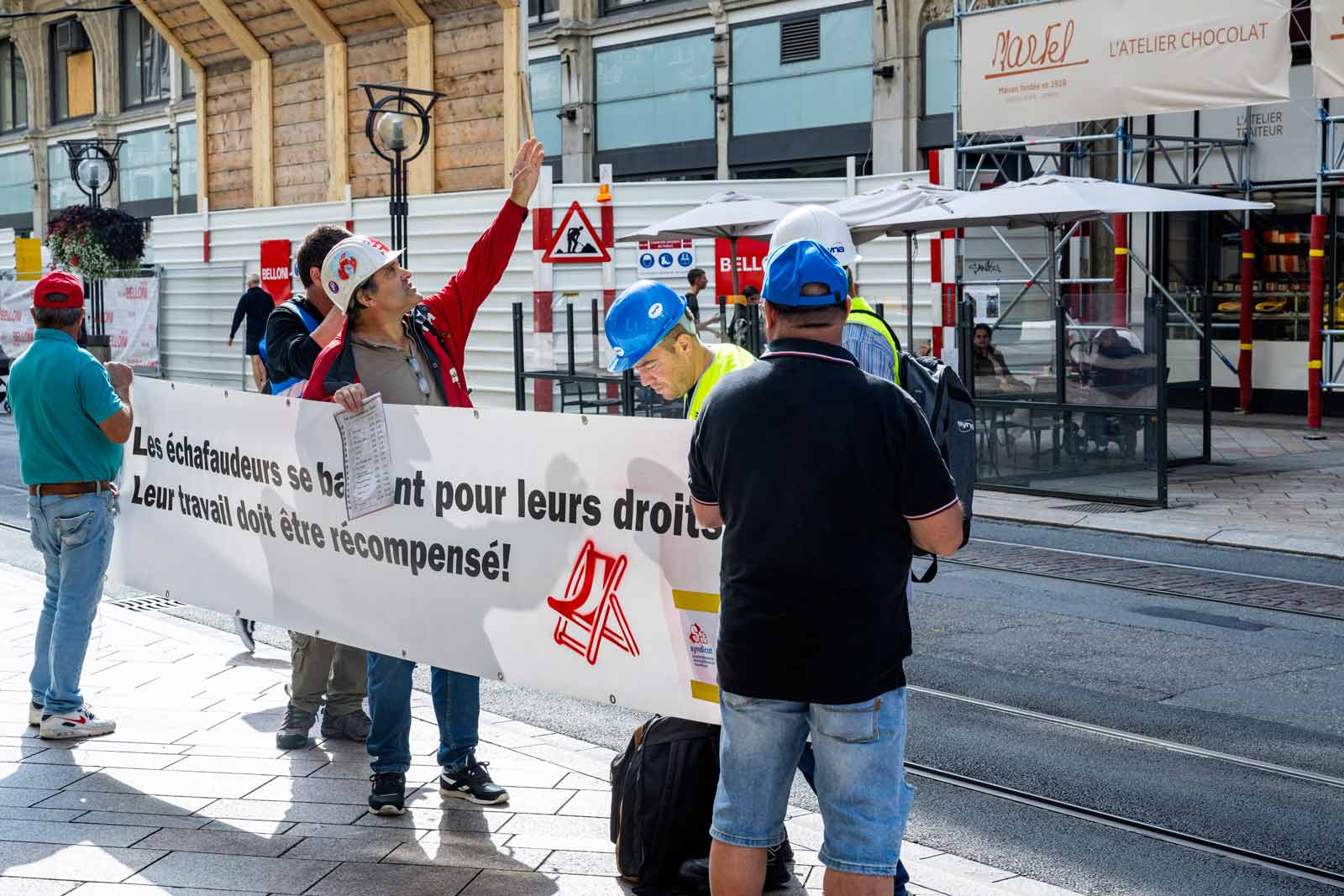 Action du syndicat à Genève.