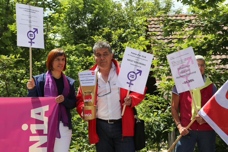 palme de l'inégalité salariale