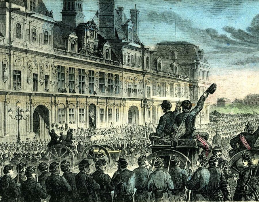 Proclamation de la Commune de Paris, le 28 mars 1871, à la place de l’Hôtel-de-Ville.