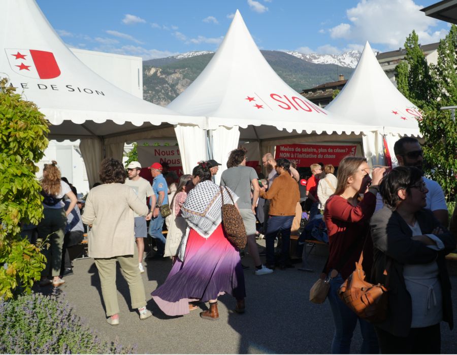 Tentes du 1er Mai à Sion
