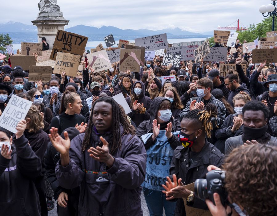 manif lausanne black lives matter