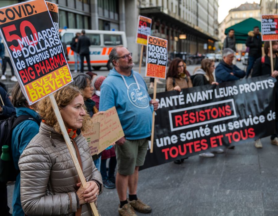 Manifestation à Genève.