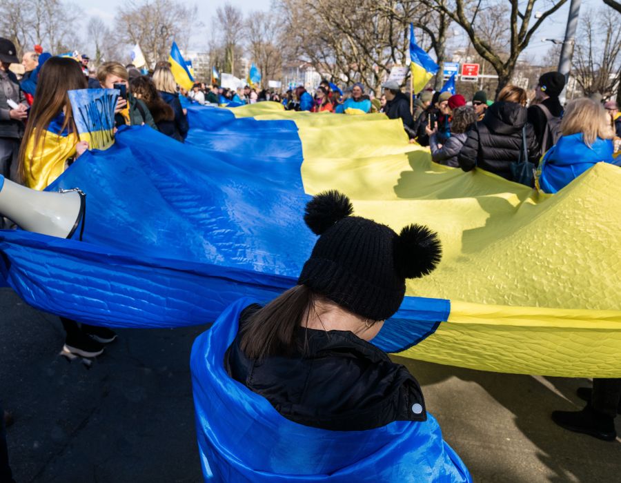 Manifestants pro Ukraine