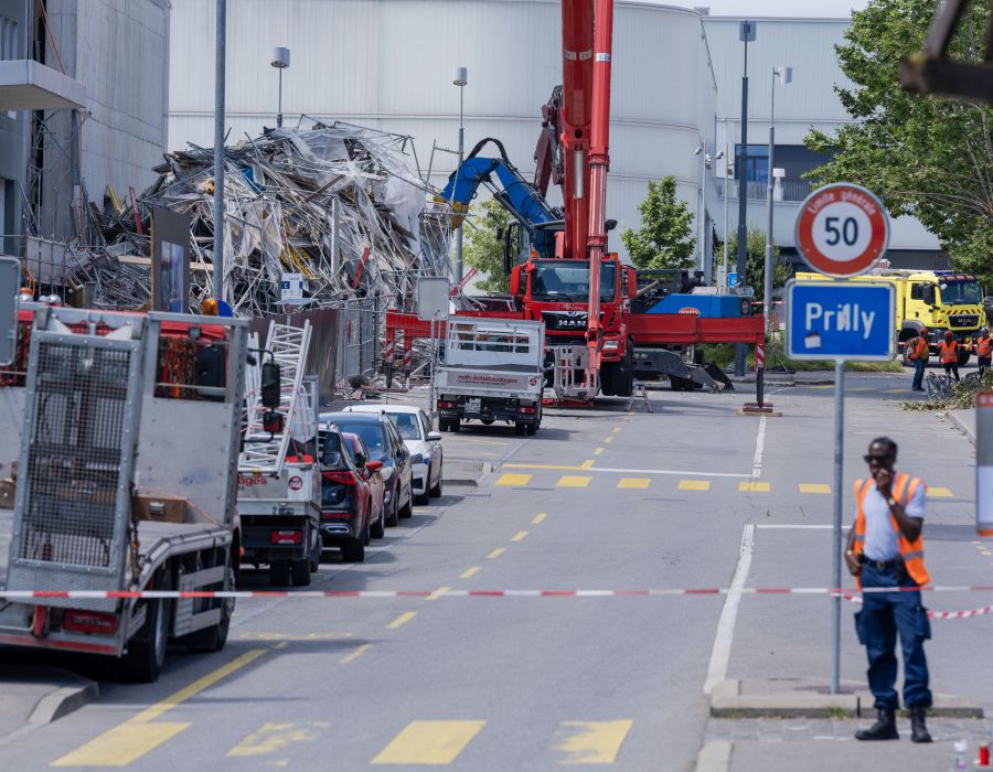 Effondrement échafaudage Malley