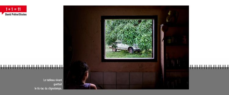 Le tableau vivant guettait le tic-tac du clignotemps